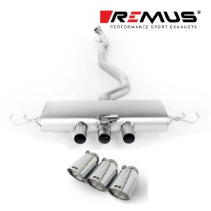 Honda Civic Performance Exhaust - Remus - Cat Back - Chrome - 2.0L Turbo - 2017